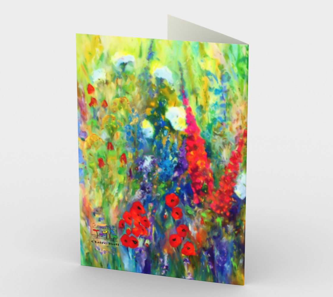 Garden Flowers Card Set with Willa Cather Quote for Book Lovers and Gardeners, Can be Framed, Art Cards